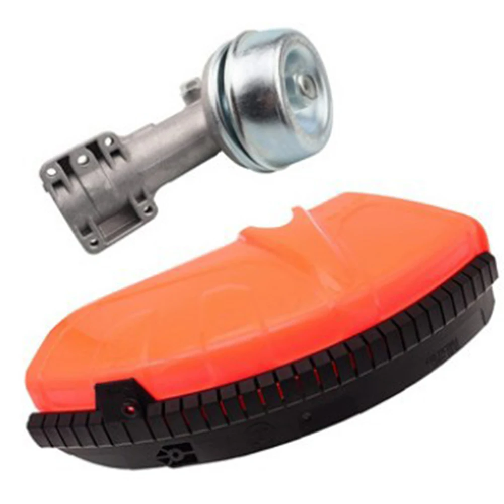 Metal Protective Cover And Gear Head For FS-R130 131 111 110 Trimmer Deflector Guard Replacement Parts Lawn Mower Accessories