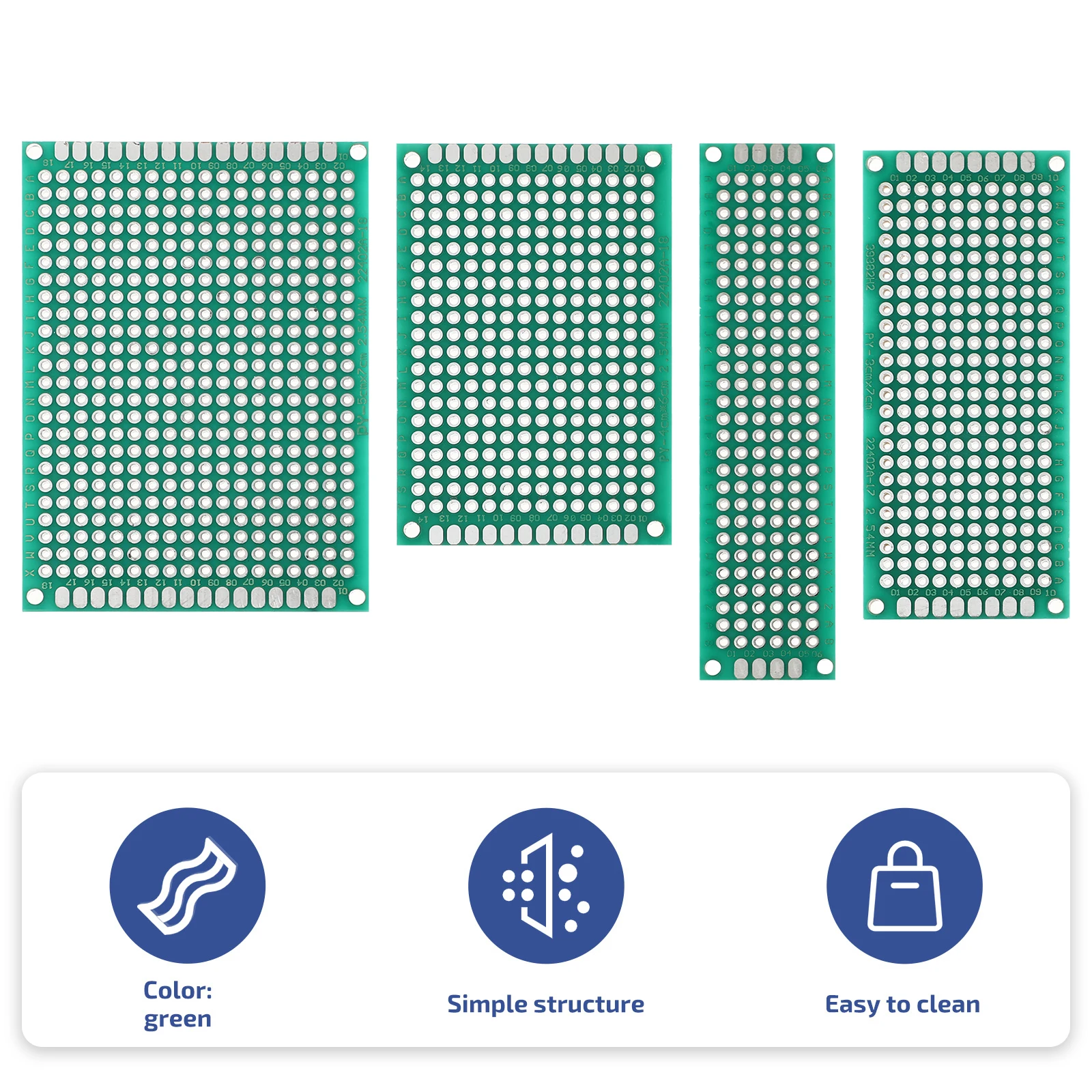 

1 Set Durable FR4 Fiberglass Circuit Board Universal Breadboard for Electronic Experimentation