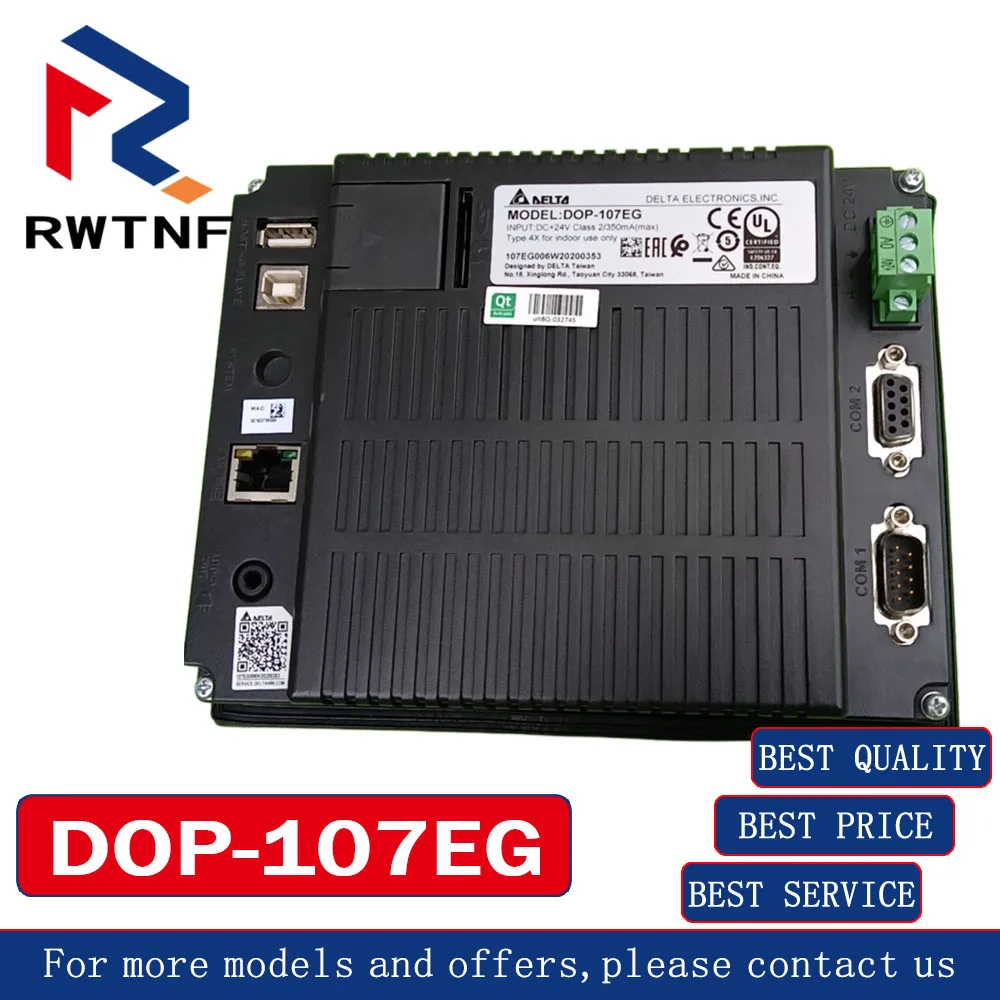 Brand New Genuine DOP-107EG Delta Human-machine interface 7-inch touchscreen,100% original warehouse stock