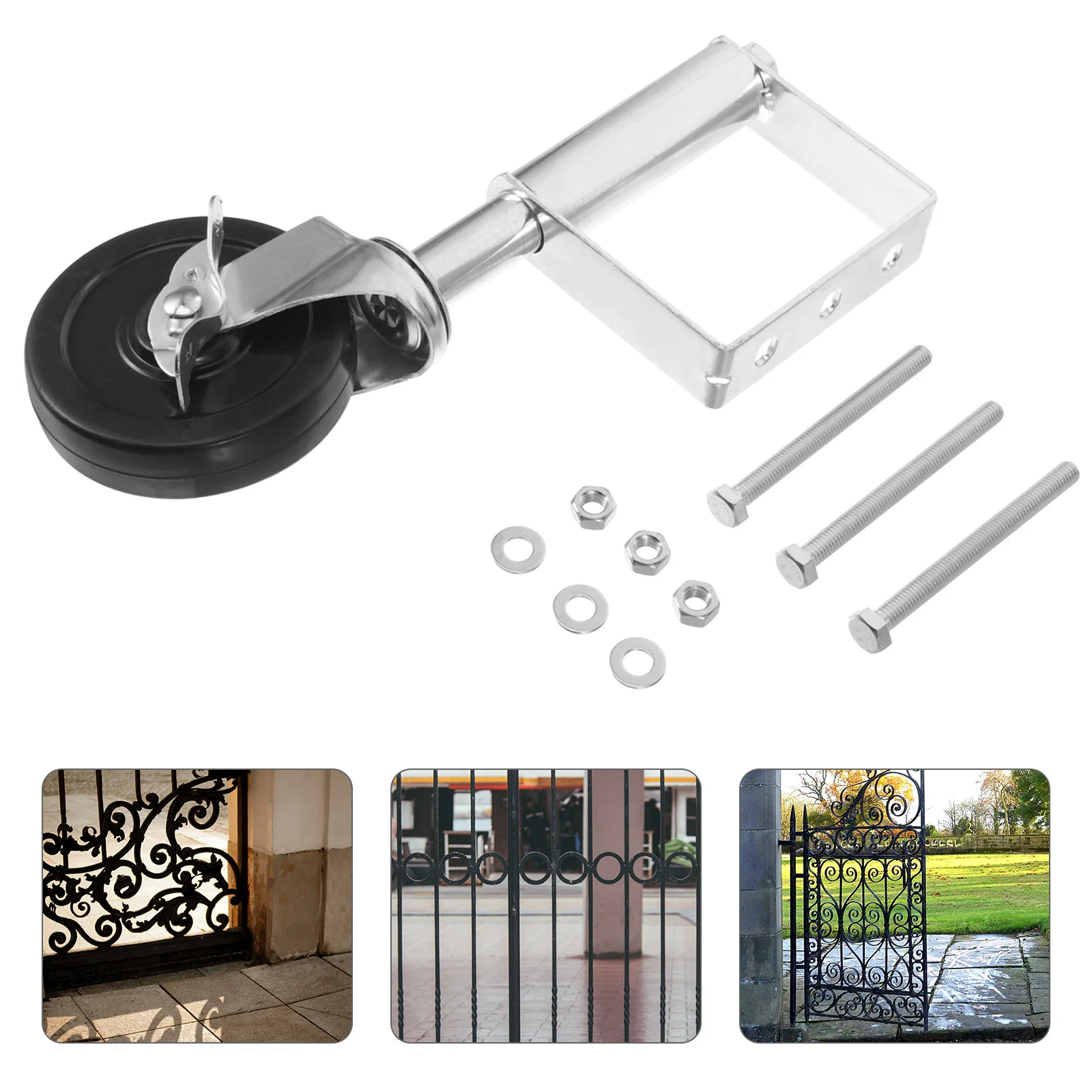 Spring Shock Absorber Door Wheel Sprung Gate Loaded Multifunction for Fence Spring-Loaded Caster Cold Rolled Steel with