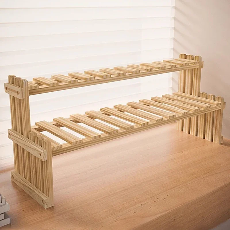 رف زهور خشبي رفوف نباتية غرفة المعيشة عرض موقف الديكور شرفة رف النبات أثاث الحدائق الداخلي Ripiano FYPS