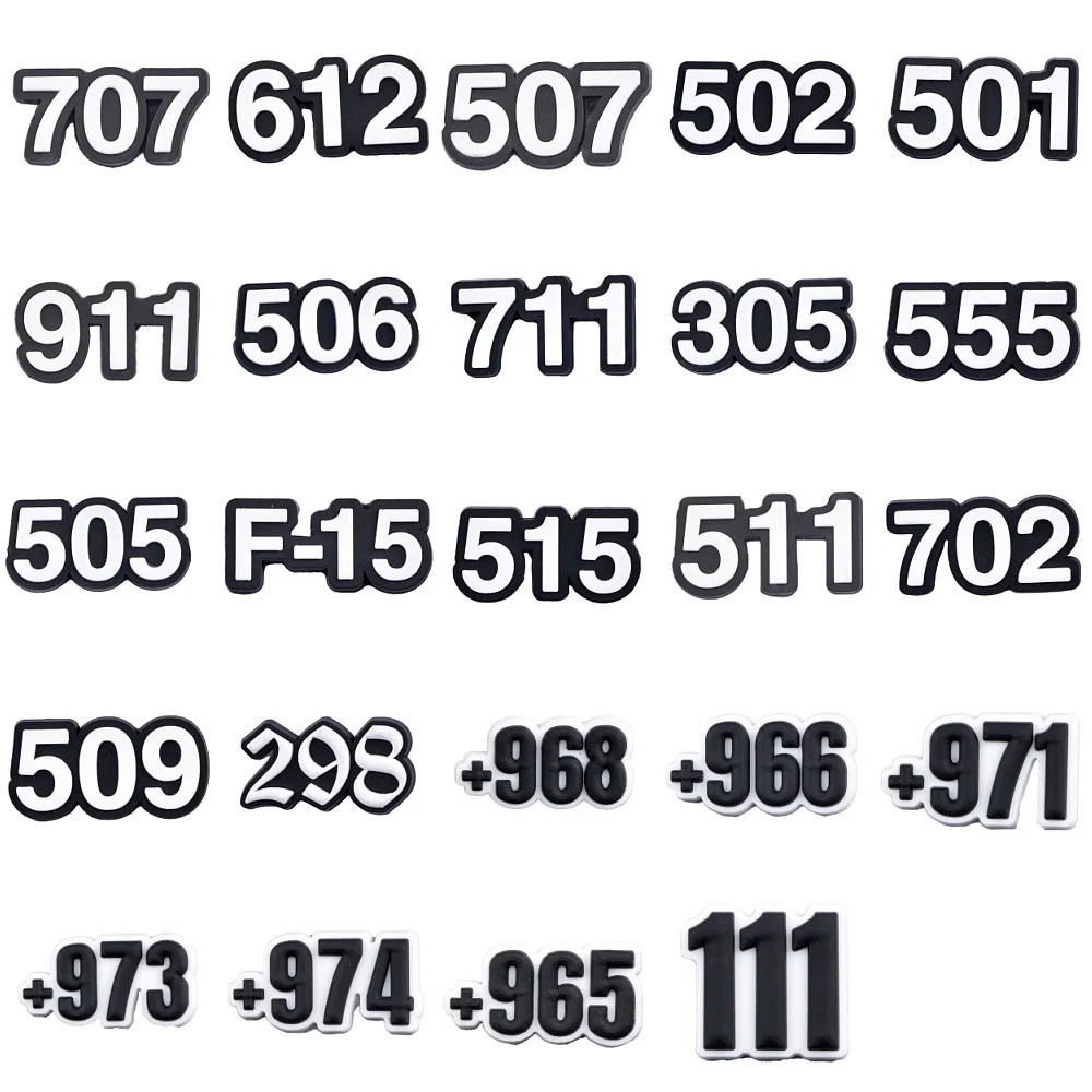 1pcs Versatile Shoe Charms Decorative Numbers And Symbols For Shoes - Fashionable Clips For Footwear Men Women Gifts