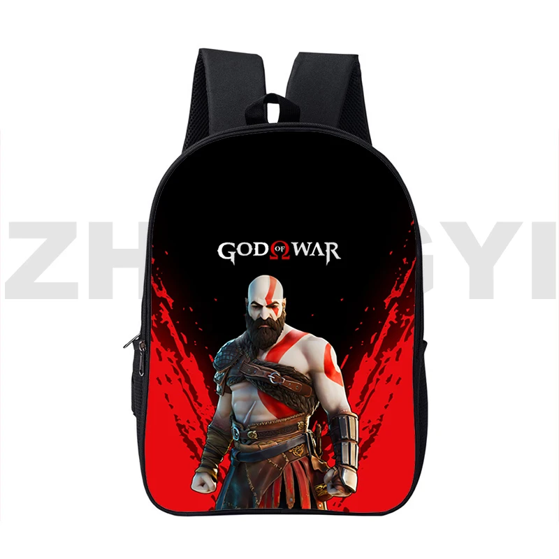 3d homens dos desenhos animados impressão kratos simples mochila moda lona god of war mochilas para adolescentes meninas portátil viagem sacos de lazer