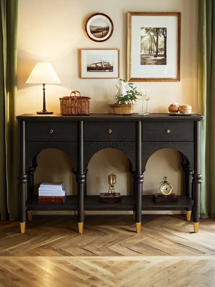 

Modern Minimalist Hallway Corridor Aisle Storage Rack Storage Console Tables