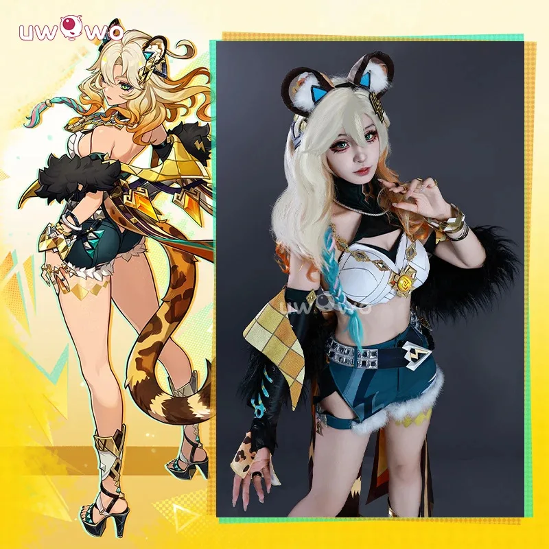 

AD1 UWOWO Collab Series: Xilonen Cosplay Game Genshin Impact Xilonen Cosplay Costume With Tail and Ears XS-3XL Halloween Co5@rD~