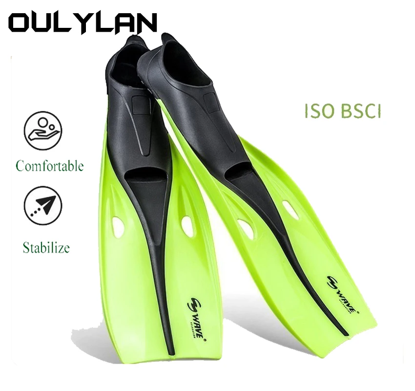 Oulylan Swimming Snorkeling and Diving Fins Water Sports Equipment Professional Diving Fins Training Mono Full Pocket