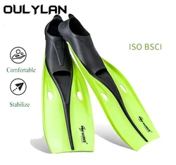 Oulylan Professional Diving Fins Training Mono Full Pocket Swimming Snorkeling and Diving Fins Water Sports Equipment