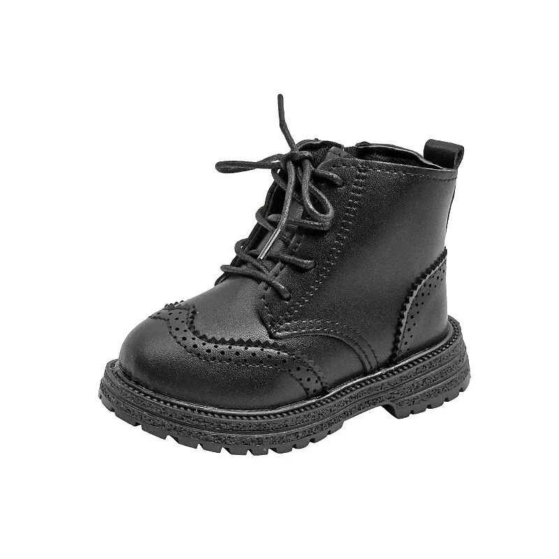 Children\'s Short Boots 2023 Autumn New Boots for Boys and Girls Ultra Fiber Baby Outdoor girls toddler boots