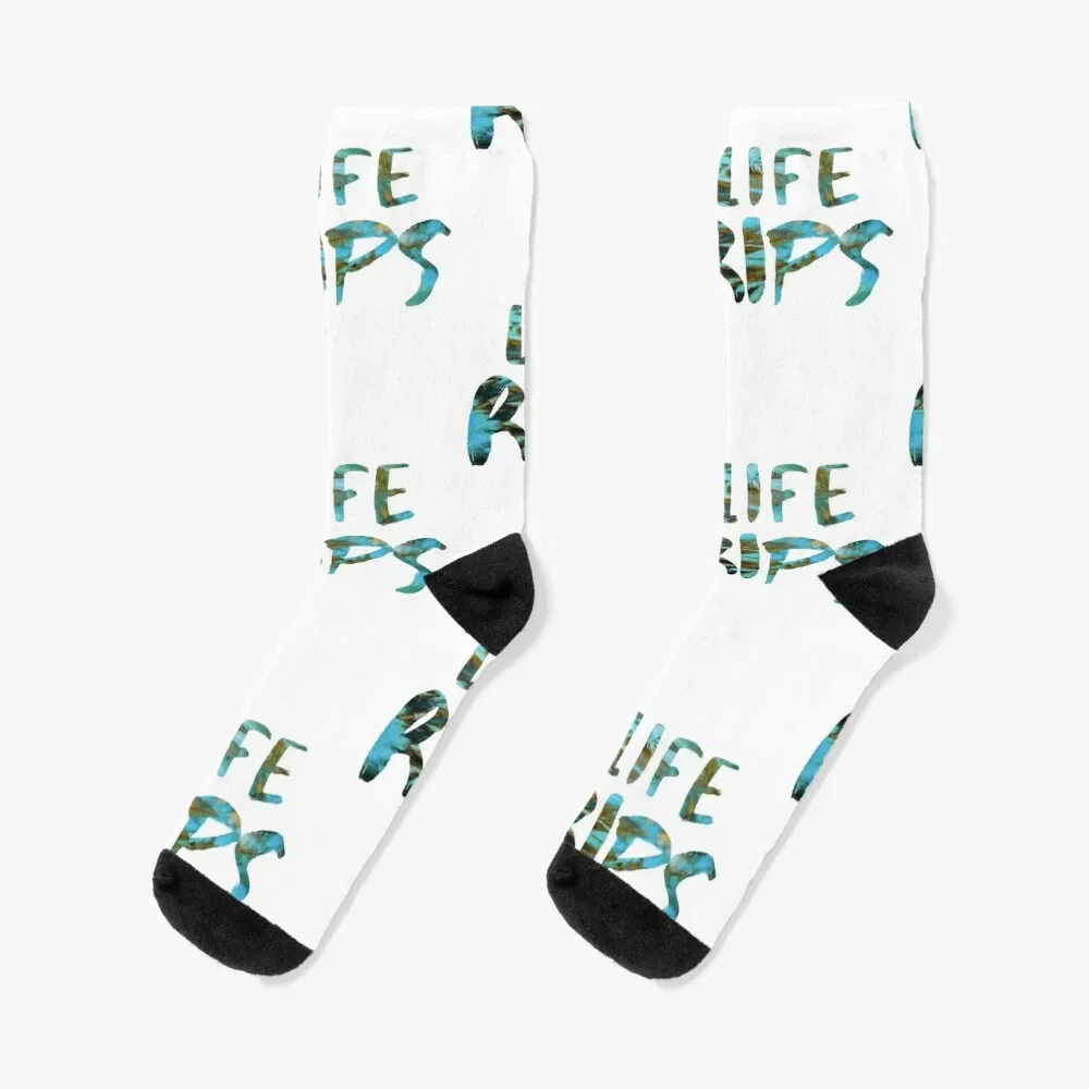 Life Rips Chris D'elia Congratulations Podcast *Blue Colorway* Socks winter thermal cartoon cycling Socks Man Women's