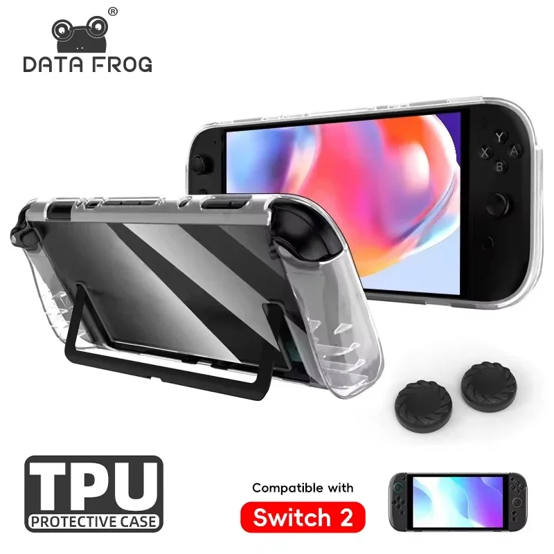 DATA FROG Soft TPU Crystal Case for Next Gen Handheld Console Anti Scratch Non Slip Protective Cover Gaming Accessories