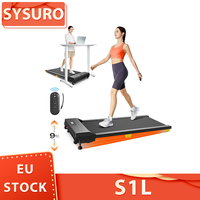SYSURO S1L Walking Pad Treadmill, 300lbs, 0.6-6.2MPH, 9% Incline, 5-Layer Belt, LED Display, Remote Control