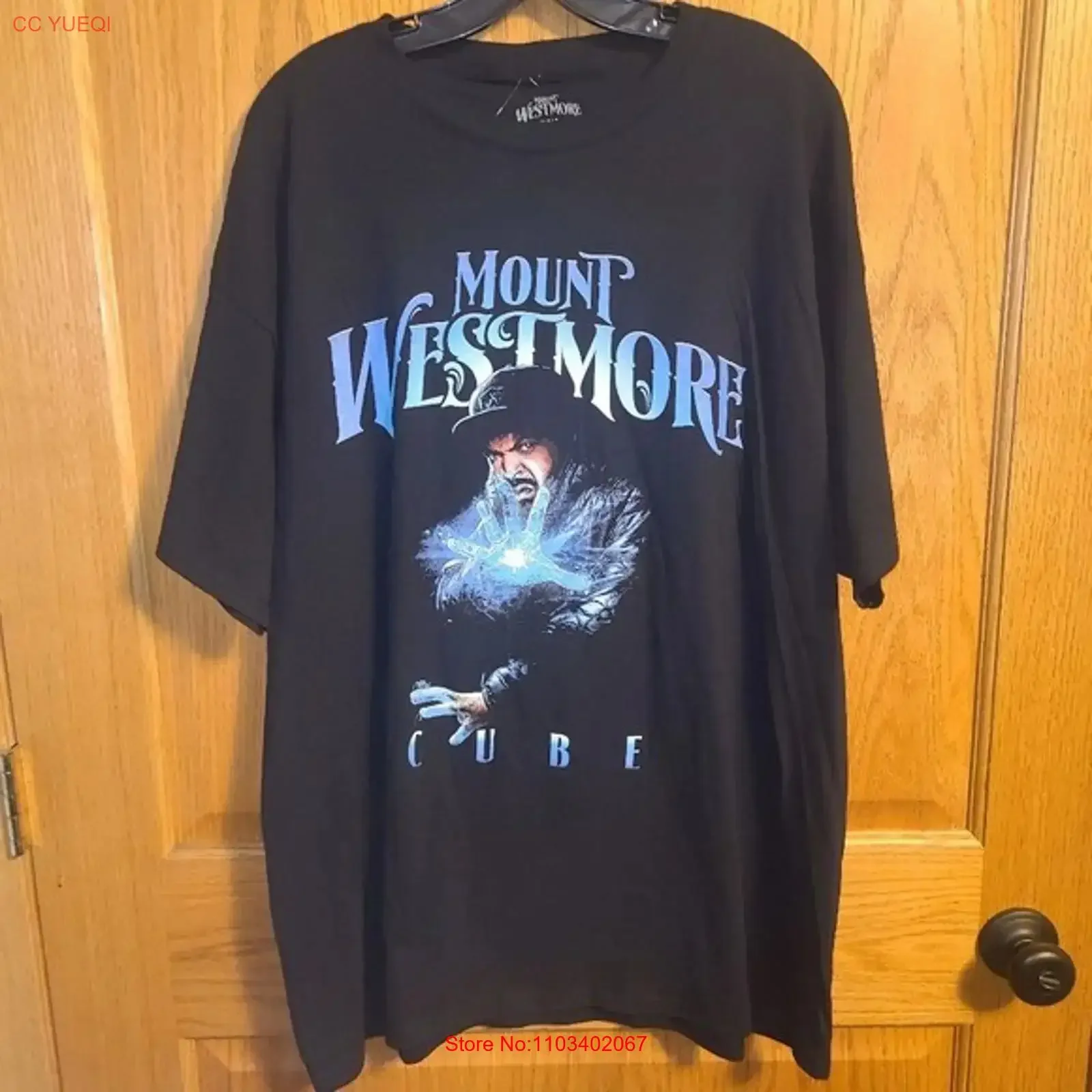 Camiseta Rue21 Mount Westmore Ice Cube negra y azul, talla XXL, nueva con etiquetas, estilo vintage, lavada, ropa de diseñador, suave, elástica y cómoda