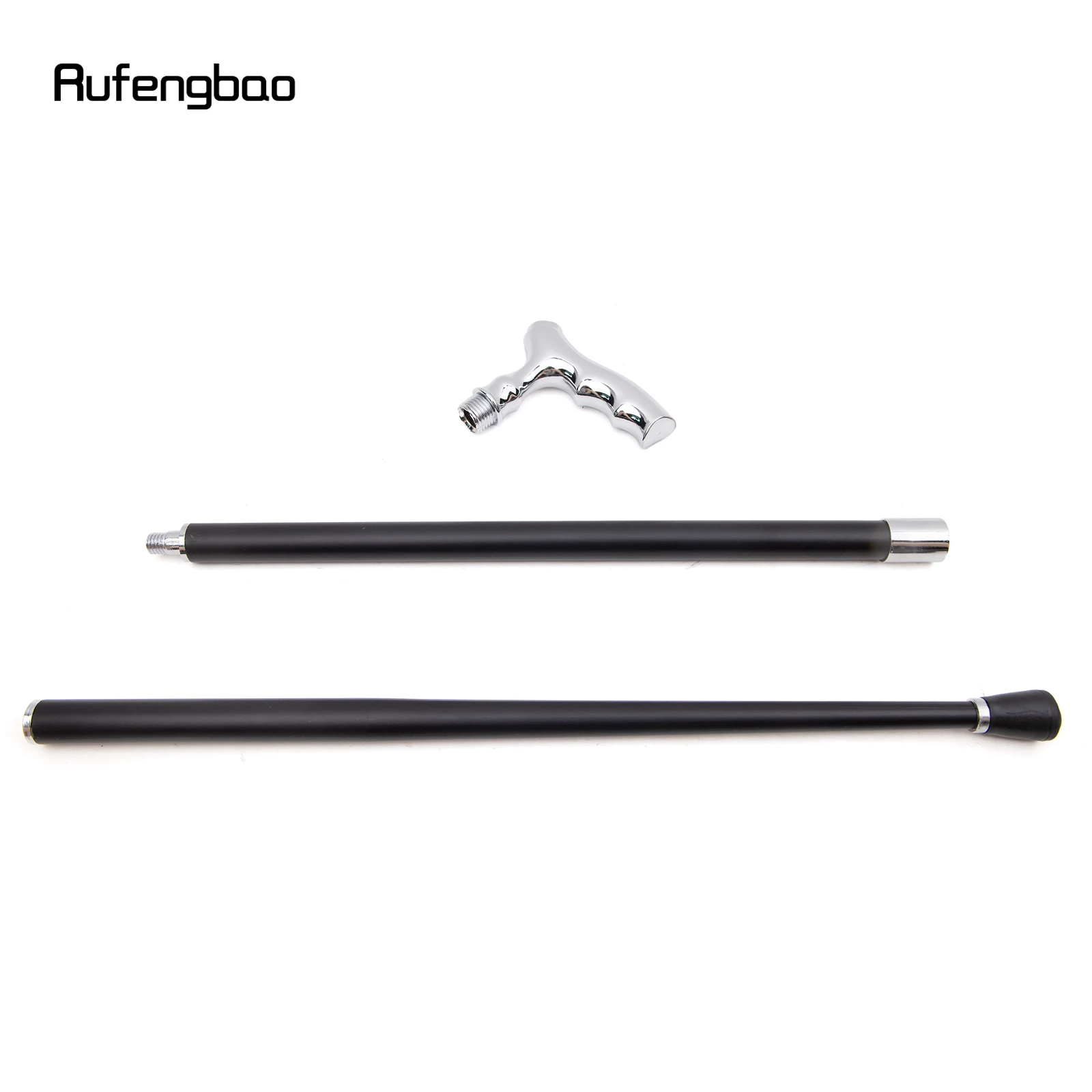 White T Wave Shape Walking Cane Fashion Decorative Walking Stick Gentleman Elegant Cosplay Cane Knob Crosier 93cm