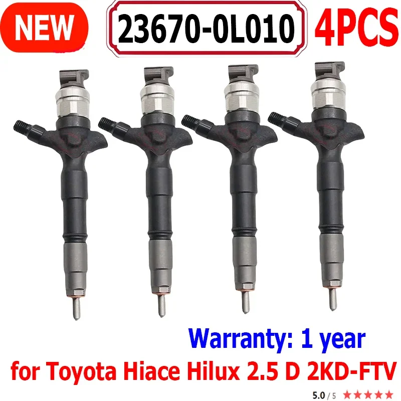 23670-0L010 Common Rail Injector 236700L010 Genuine Auto Nozzle 23670 0L010 For Toyota Hiace Hilux 2.5 D 2KD-FTV