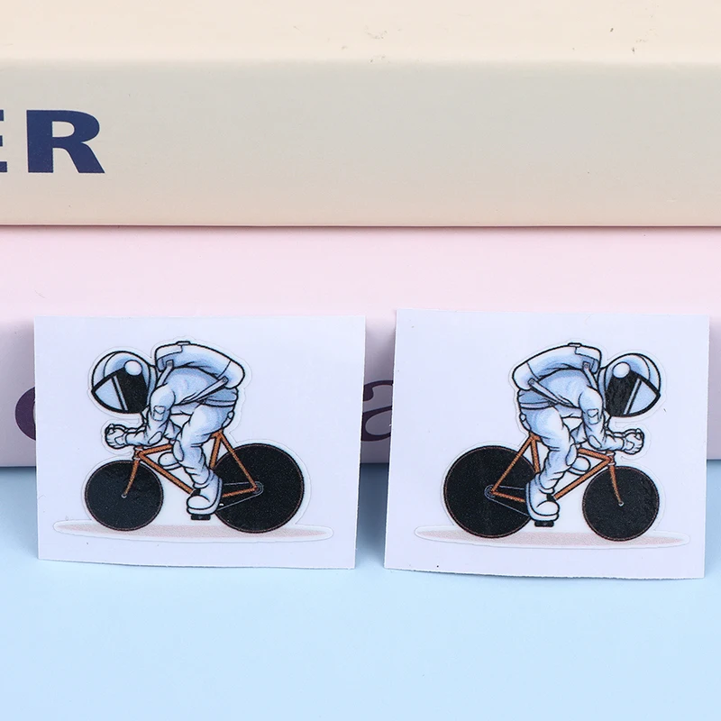 Astronauten-Fahrradaufkleber für Fahrradrahmen-Oberrohr, DIY wasserdichte Fahrradaufkleber, MTB-Rennradrahmen-Aufkleber – Detail 7
