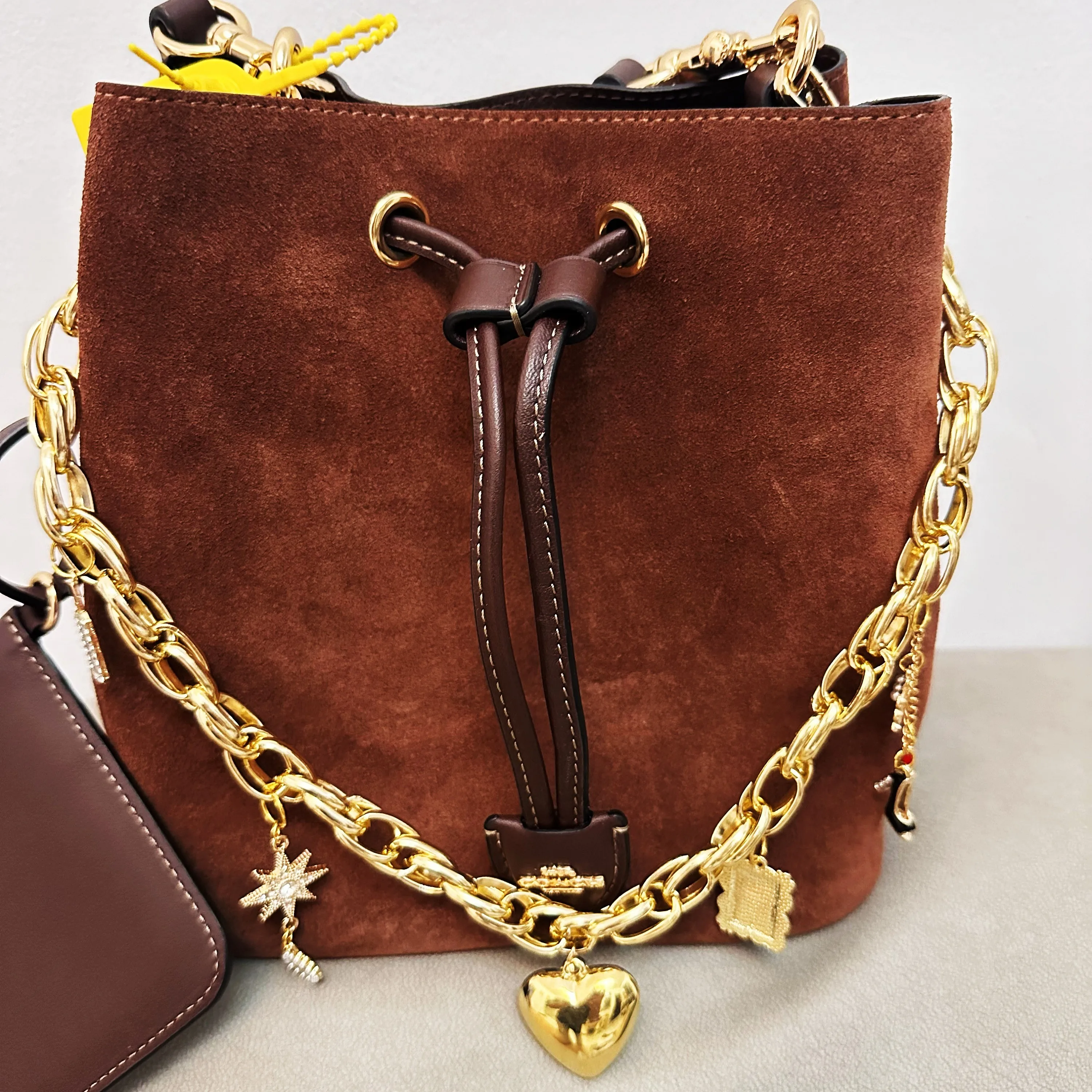 Colgante para Bolso de Moto Kaka Classmate Rodeo, Cadena Punk con Letras Metálicas Decorativas, Dorado, Moda, B Home Substitute, Nuevo
