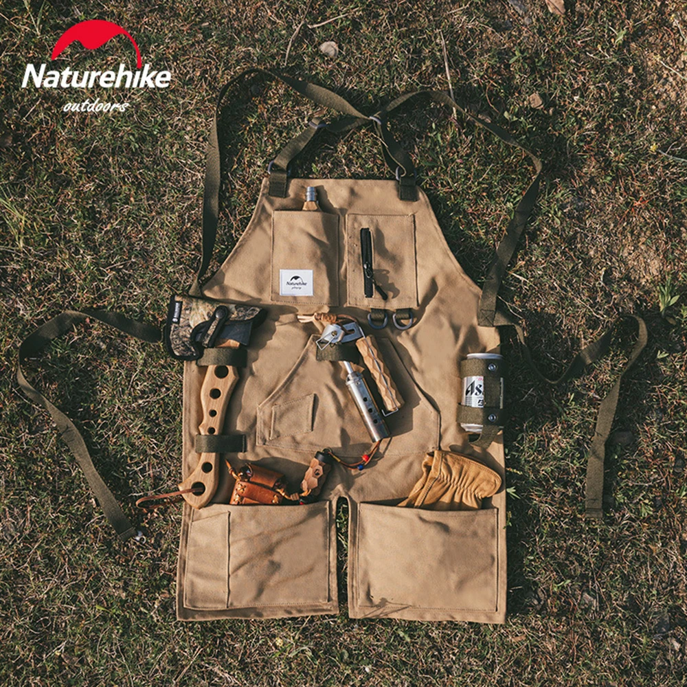 Naturehike Outdoor Camping Apron Wear-resistant Picnic Flower Shop Apron And Dirt-resistant Storage Picnic Barbecue Overalls 캠핑