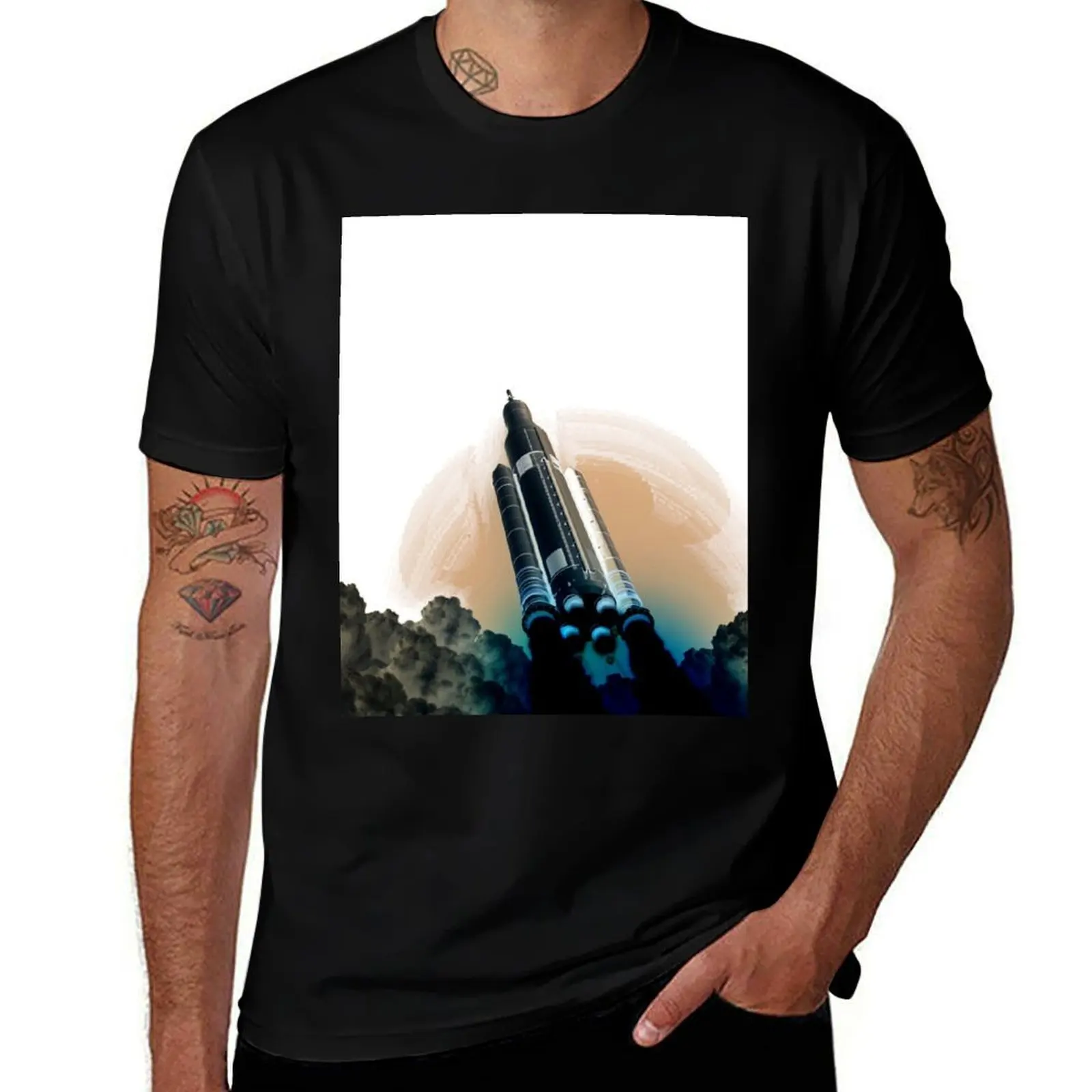 NASA's Space Launch System T-Shirt vintage anime shirt blanks outfits for men