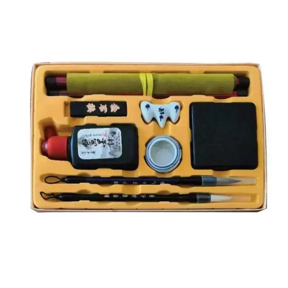 

10 шт / набор китайского стиля исследования четыре сокровища каллиграфия чернила живопись традиционная китайская живопись детское искусство набор подарок