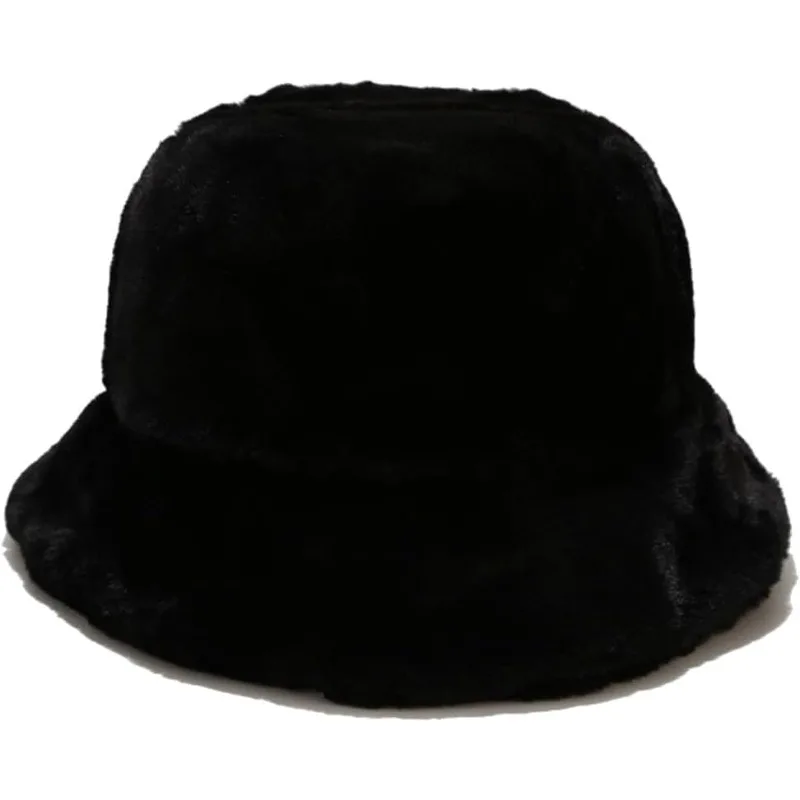 

Winter Faux Fur Bucket Hat,Fuzzy Warm Hat for Women Men, Fluffy Fisherman Cap