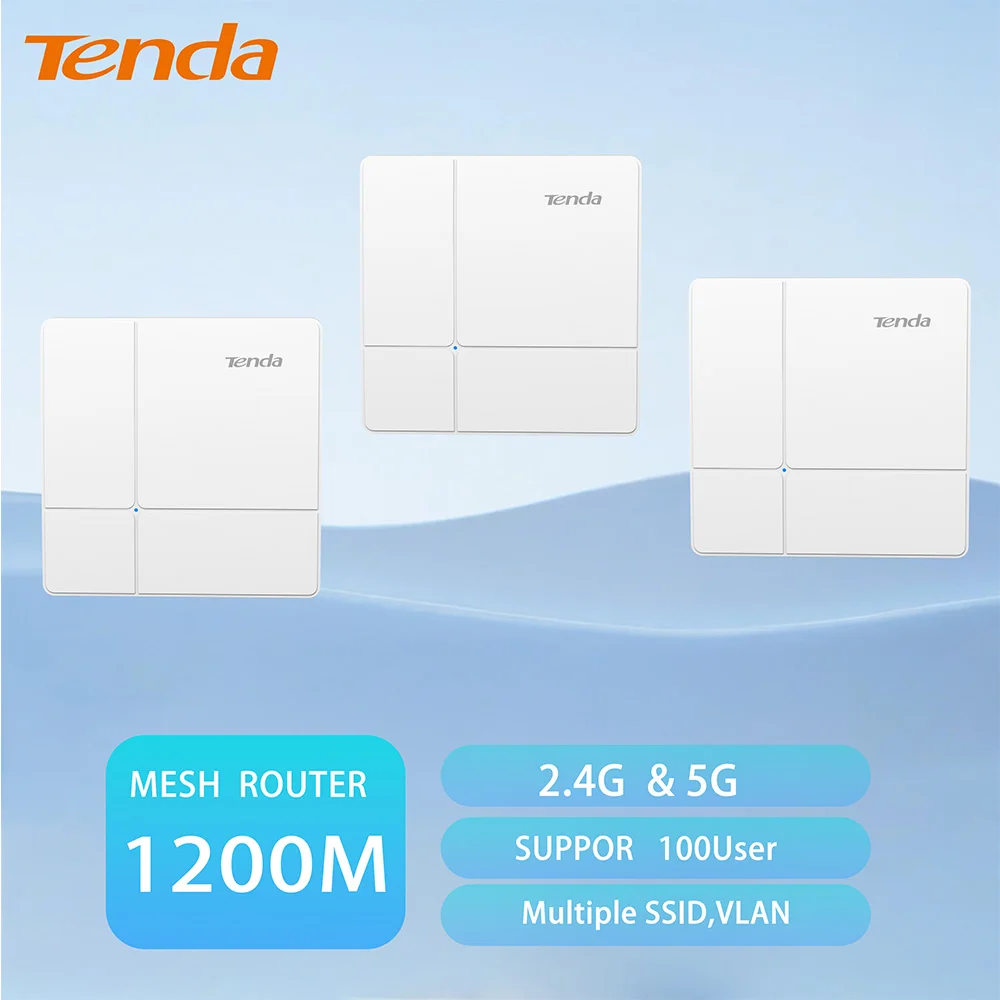 Tenda I24 Wireless Ceiling  AP Gigabit Dual-band AC1200 Wave2 Gigabit Access Hotspot Wifi Signal AP Signal Source Base Station