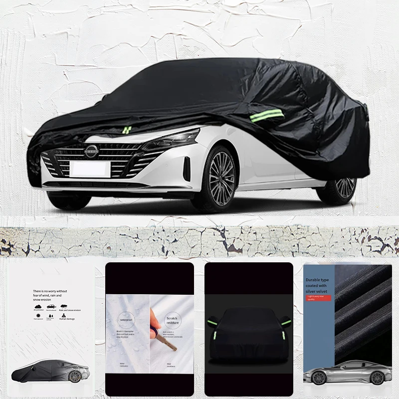 

For Nissan Teana Anti-UV Sun Shade Rain Snow Resistant Dustproof Black cover Car umbrella Full Car Cover Outdoor Protection