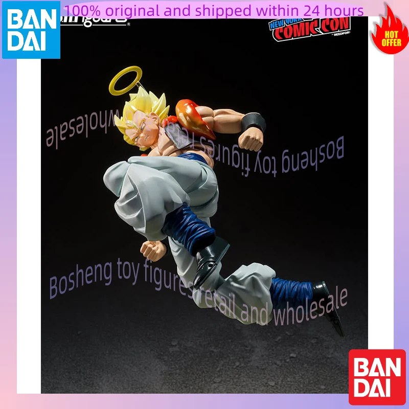 Originele Bandai S.H.Figuarts Shf NYCC 2025 Exclusieve Dragon Ball Super Saiyan Gogeta Op Voorraad Anime Action Collection Figuren