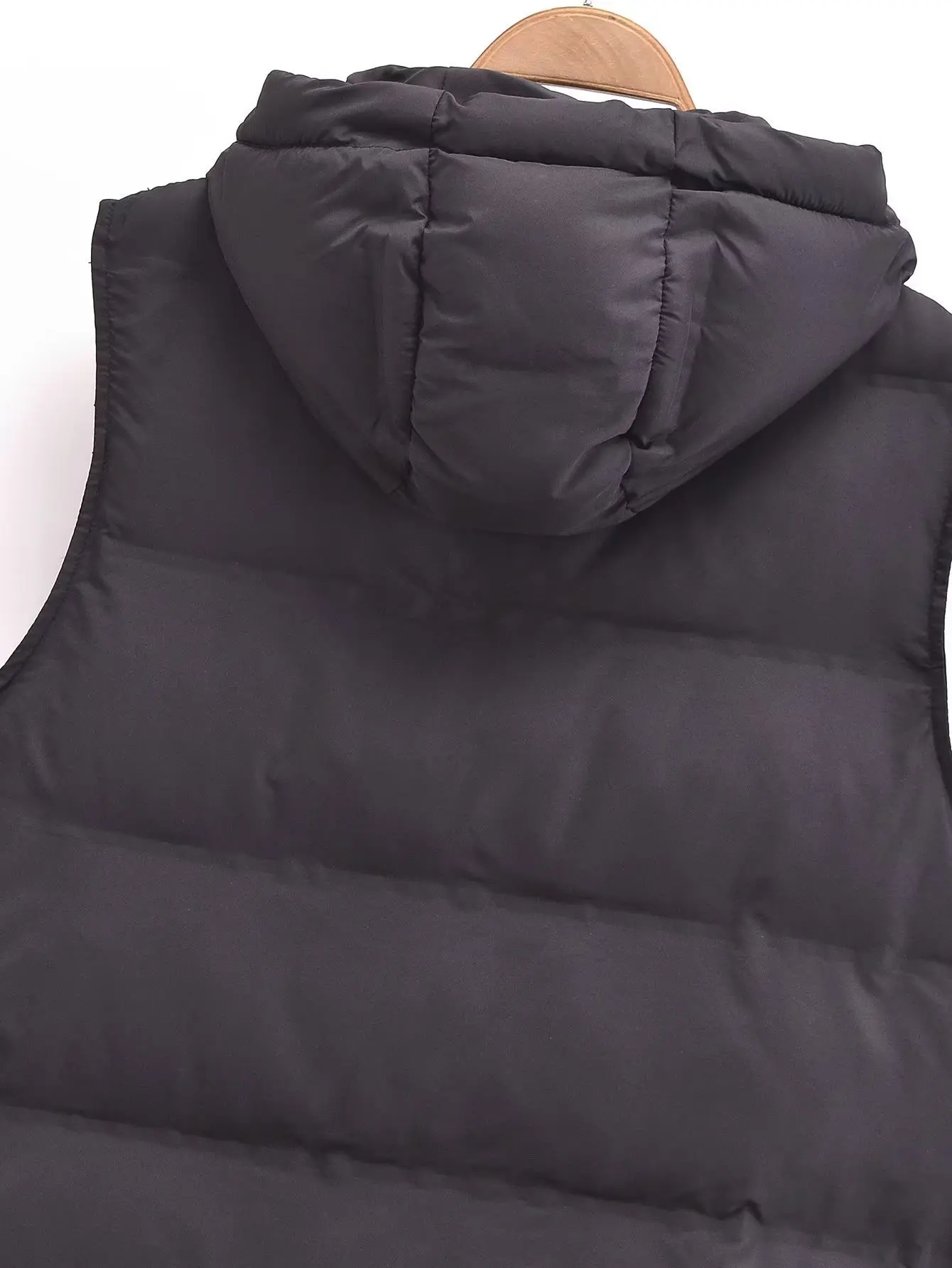 Autumn/Winter Hooded Mid length Puffer Vest Women\'s Waterproof Long Coat New Sleeveless Jacket Outerwear