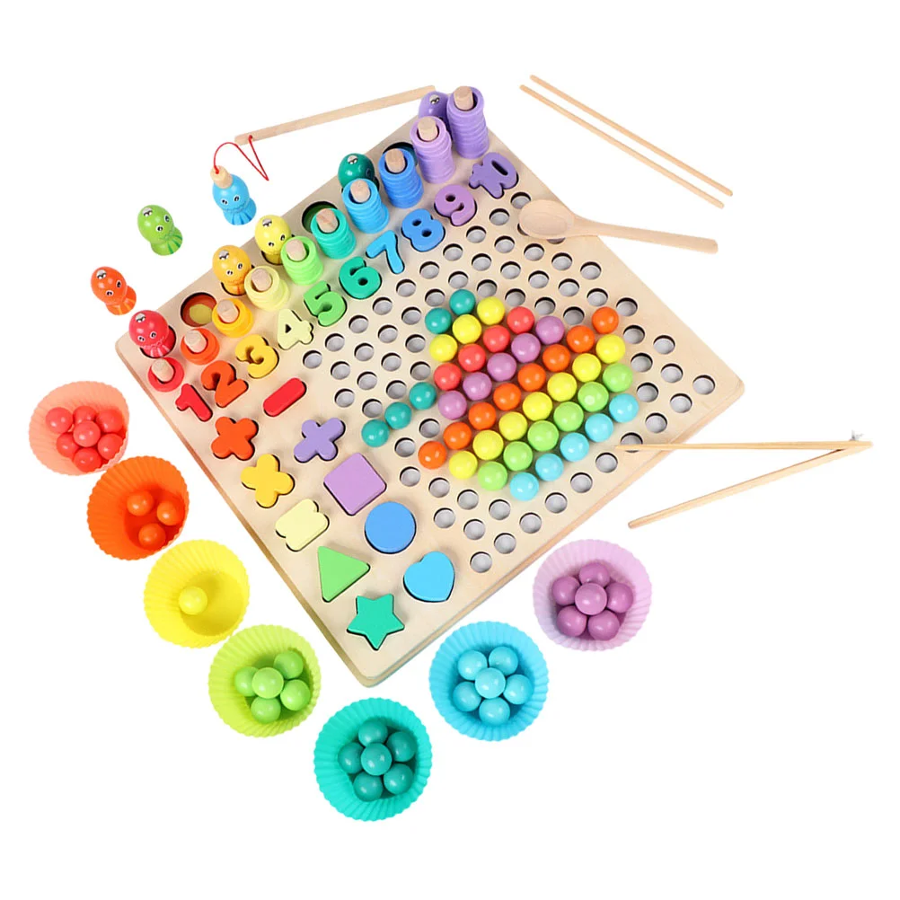Brain Recognition Toy Wooden Educational Number Baby Toys for Babies