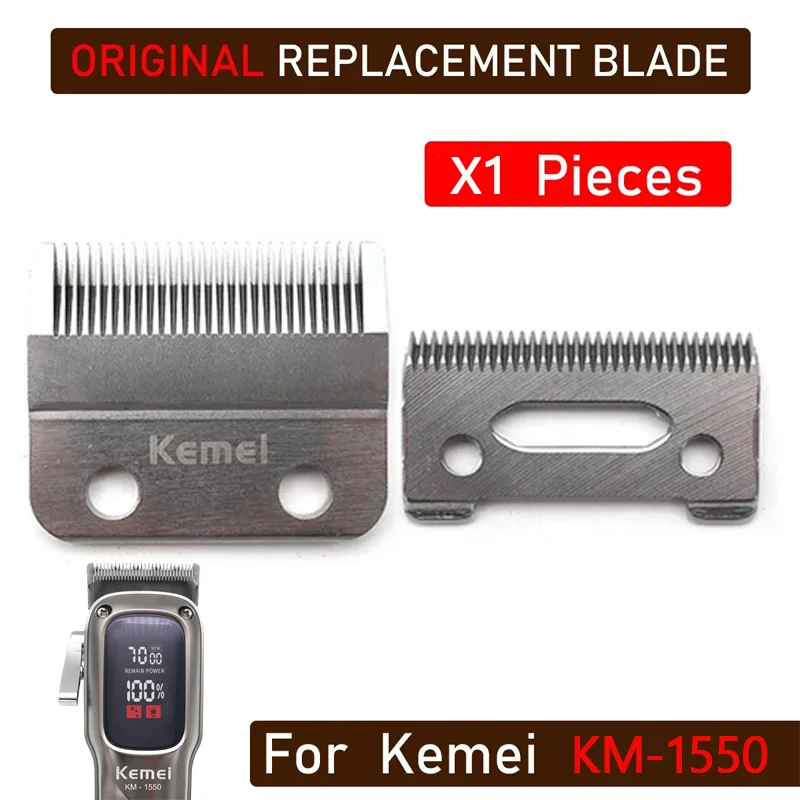 ملحقات ماكينة قص الشعر Kemei KM-1550 - شفرات بديلة أصلية لقص الشعر ورؤوس تشذيب الرأس لـ KM-1550 #3