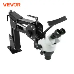 VEVOR Microscopio Stereoscopico 7X-4.5X Microscopio con Doppio Braccio Specchio WF10X 20MM per Strumenti di Gioielleria