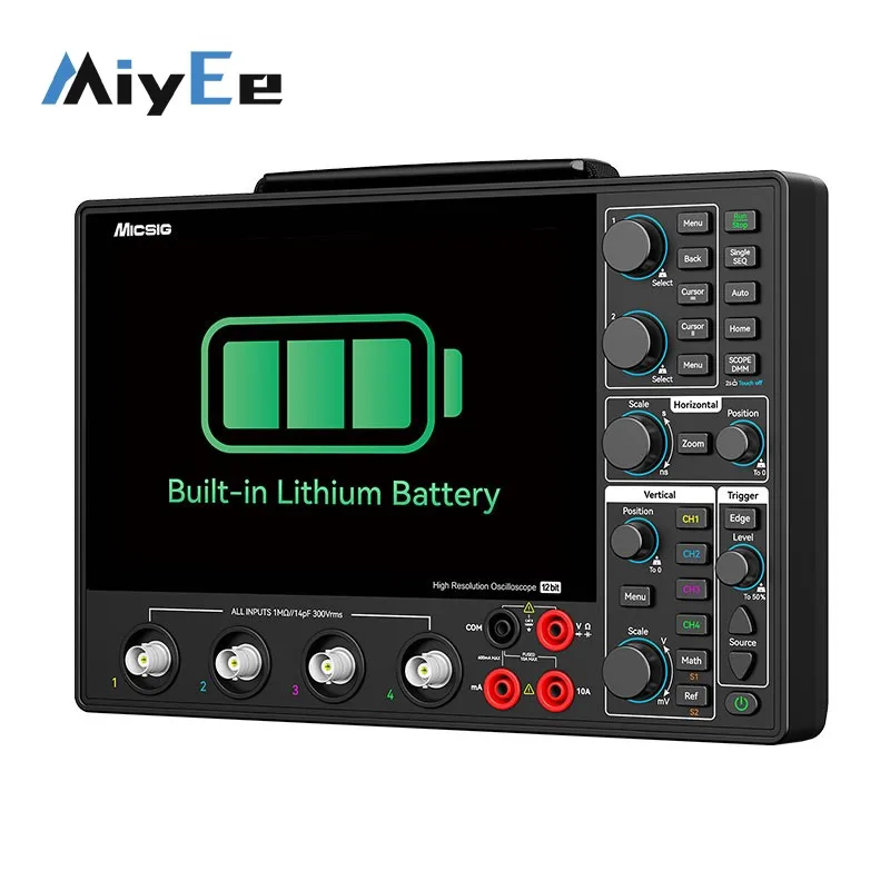 Micsig Professional 200MHz 12-Bit High Resolution Automotive Oscilloscope for Automotive Diagnostic Test