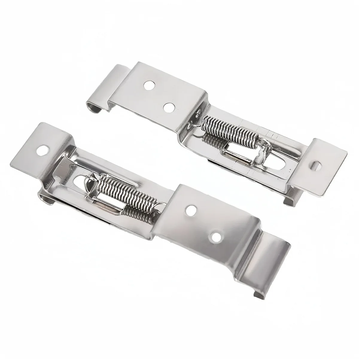 2 Pieces Trailer Number Plate Holders Clips License Plate Brackets Stainless Steel Spring Loaded Clamps for standard numbers