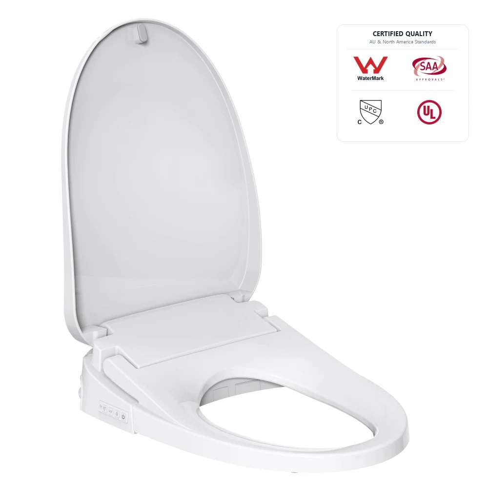 WaterMark Certified Smart Bidet Toilet Seat Cover Heated Seat Auto Deodorization Remote Control One Button Quick Install