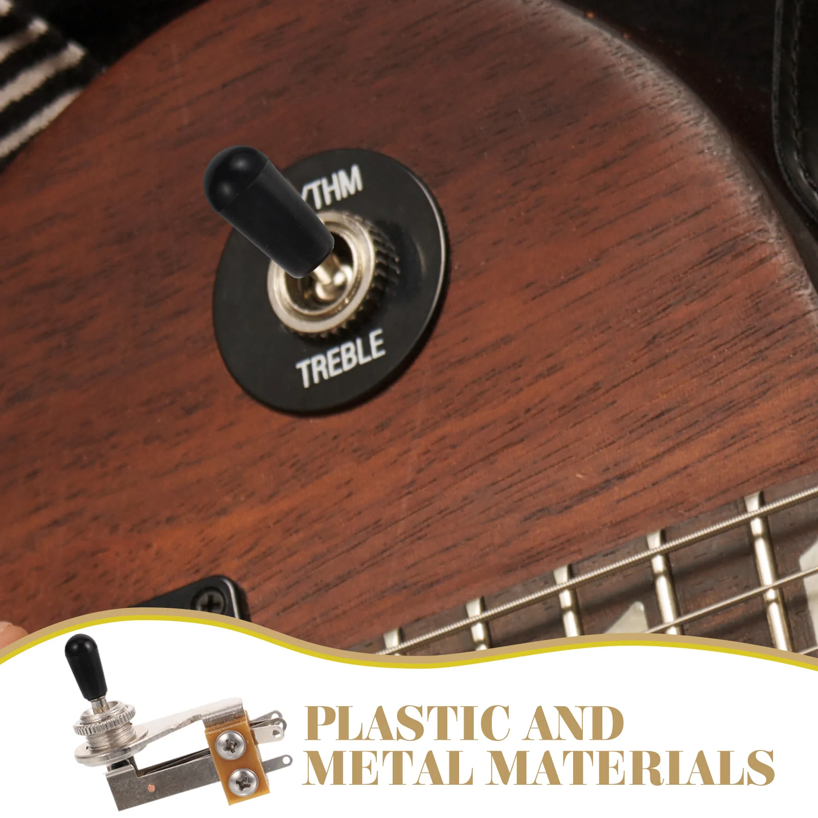 

L-Shaped 3-Gear Electric Pickup Selector Toggle Replacement Sturdy Iron Guitar Toggle Switch For Guitar Accessories