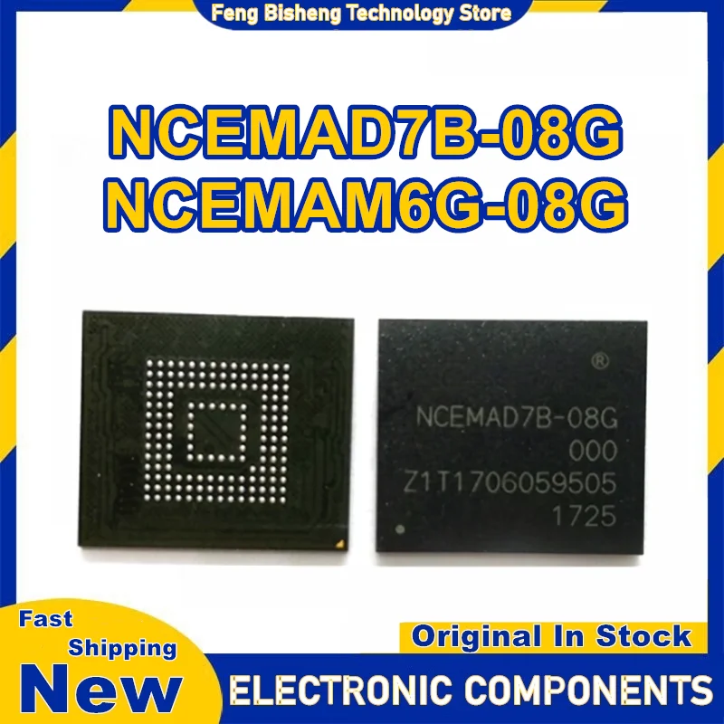 

NCEMAD7B-08G NCEMAM6G-08G EMMC 8G memory chip IC New Original in Stock