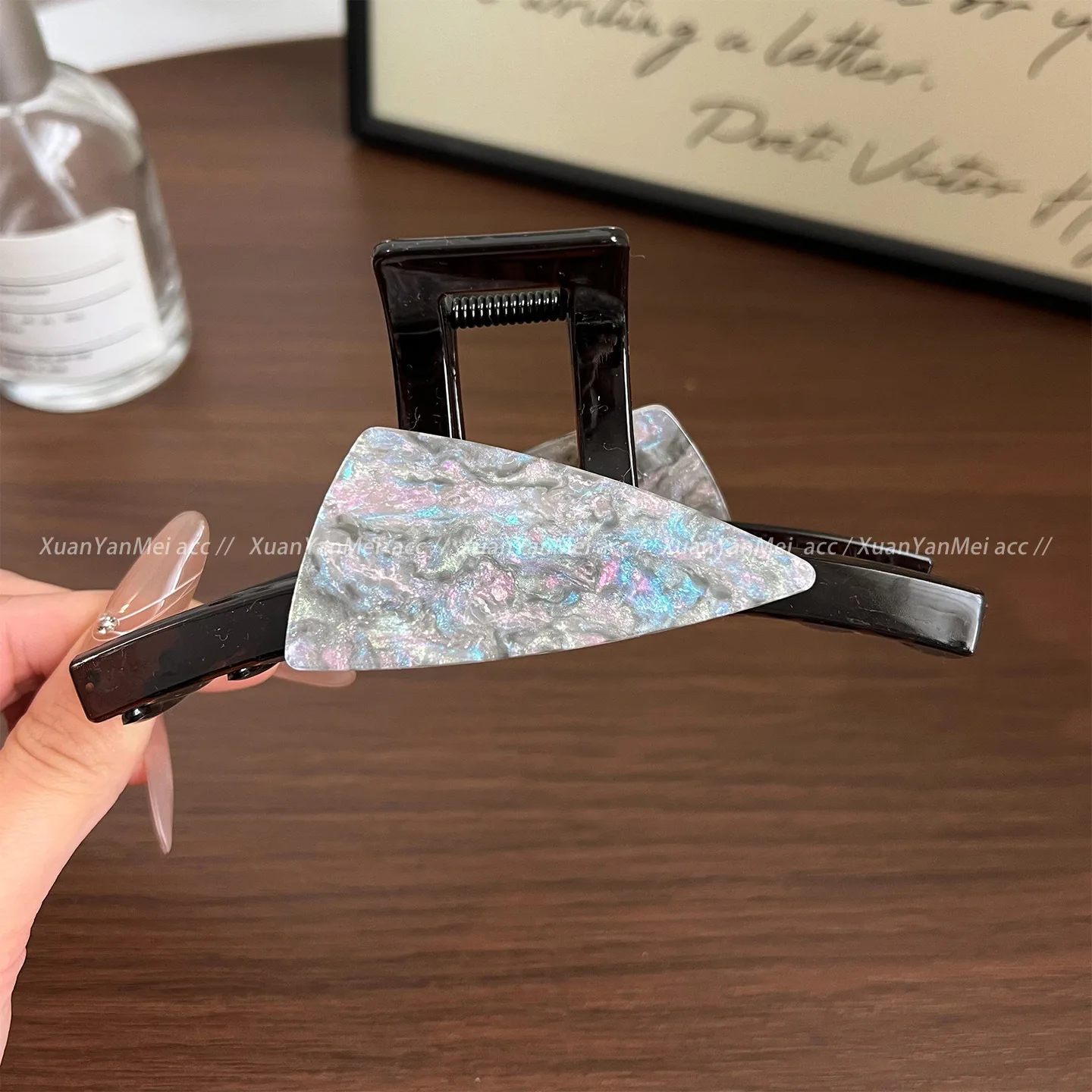 Große Haarklammern aus Netzstoff für Damen, starker Halt und rutschfest, modische Haarspangen als Geschenk für Feiertage und Geburtstage – Detail 17