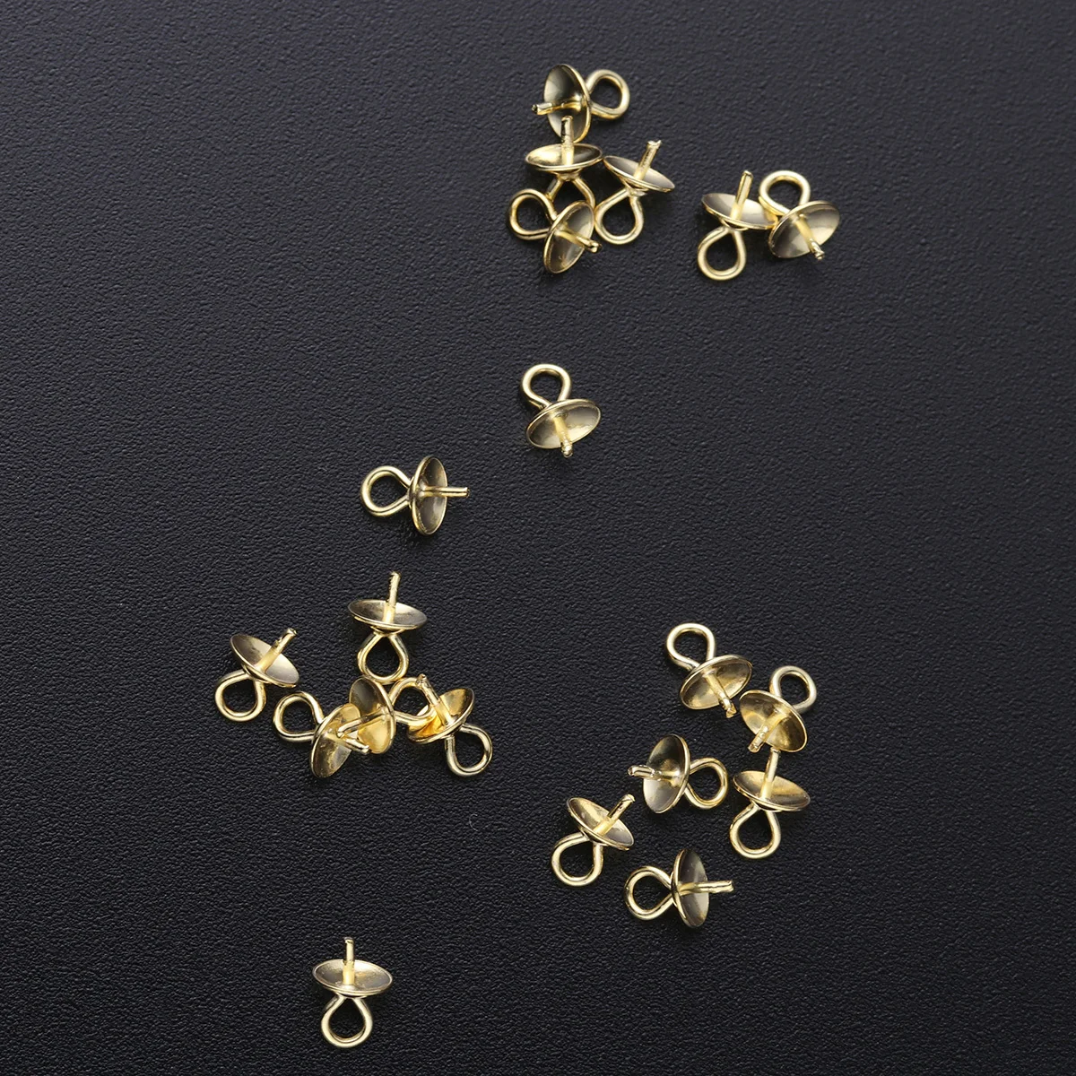 

20 шт. фурнитура для изготовления украшений, 4 мм, шпилька-гвоздик с прессованной жемчужиной для проектов DIY: ожерелья, браслеты, серьги, золотистый