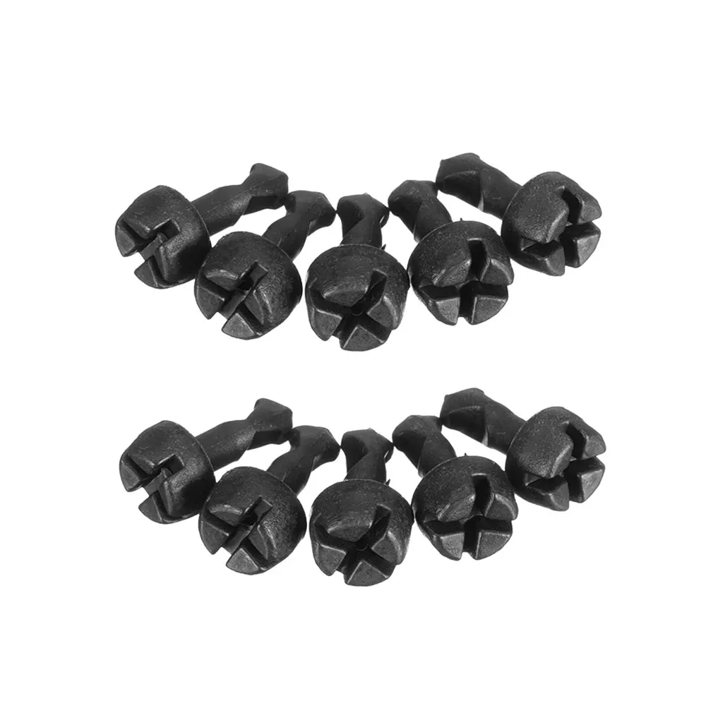 10pcs Car Engine Cover Fixed Clips Black Car Guard Board Fasteners Car Mudguard Retainers Buckle for Audi A4 A6 A8 N90642001