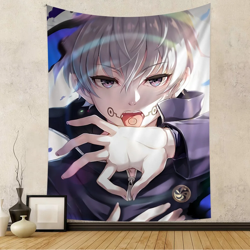 

J-Jujutsu K-Kaisen Inumaki Toge Printed Large Wall Tapestry Indian Buddha Wall Decoration Witchcraft Bohemian Hippie Wall