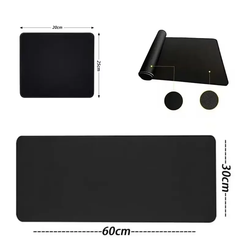 Grey Texture Pattern Mousepad Design Is Simple and Fashionable Large Computer Desk Pad Keyboard Pads Anti Slip and Beautiful