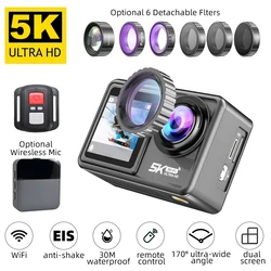 Action Camera 5K 30FPS 4K 60FPS 48MP EIS Video With 2