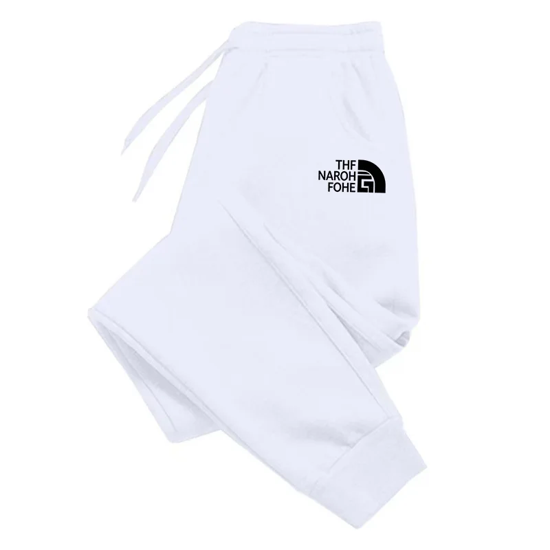 Streetwear Black Sweatpants Men Drawstring Ankle Band Loose Joggers Outdoor Running Fitness Daily Casual Trousers