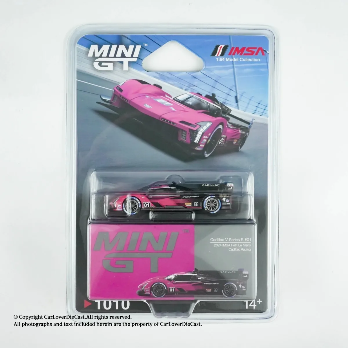 MINIGT In Stock 1010 1:64 Cadillac V Series R #01 Cadillac Racing 2024 Diecast Car Model Collection Toys MINI GT