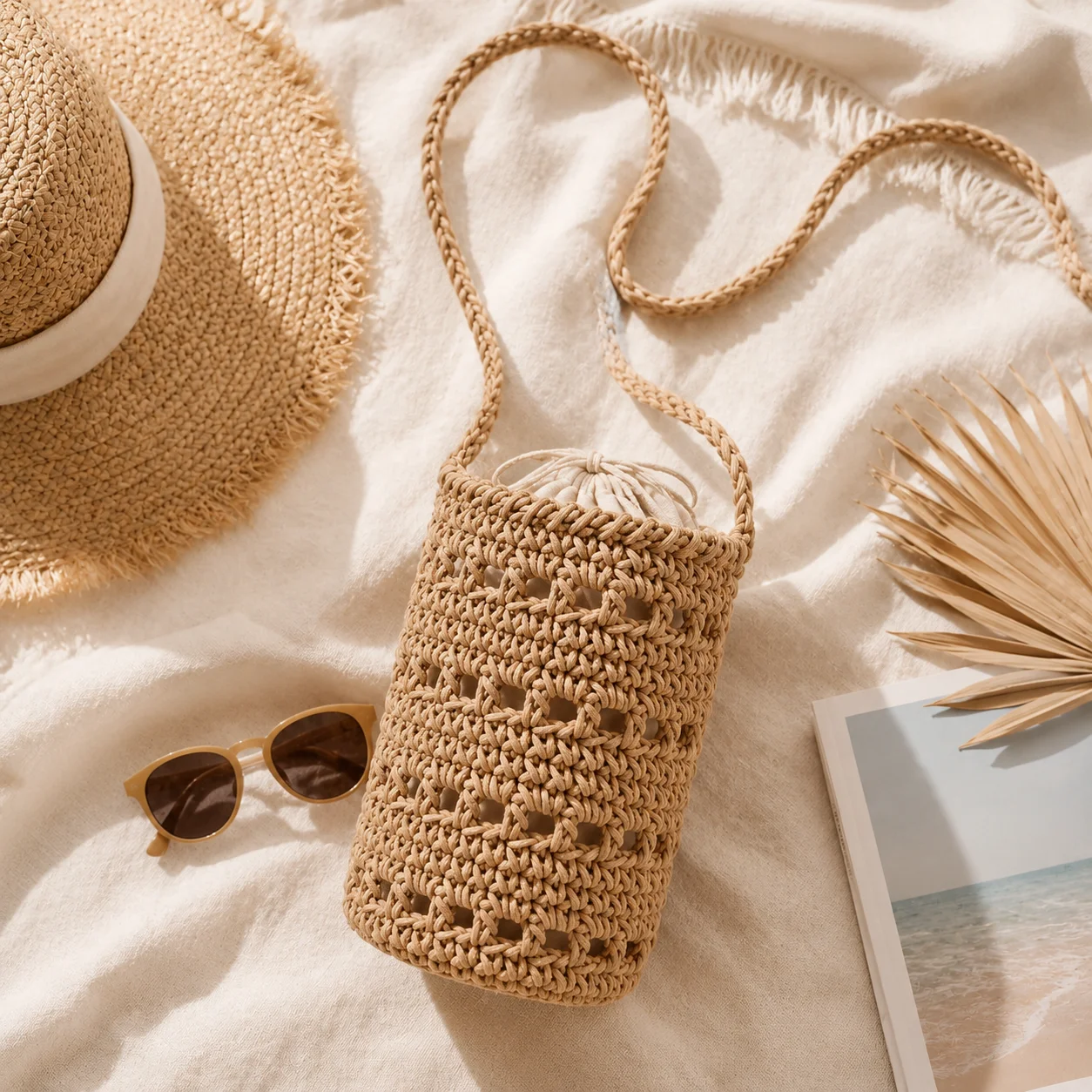Renkli Tığ İşi Kova Çantası Oy - Women Bags Casual incelemesi ve fiyatı