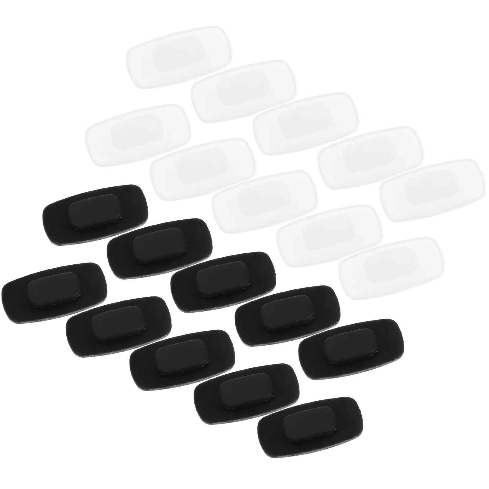 

20 Pairs Sunglasses Nosepads Eyeglasses Replace Cushion Silica Gel Anti Slip Long Wear Glasses Accessories Plastic
