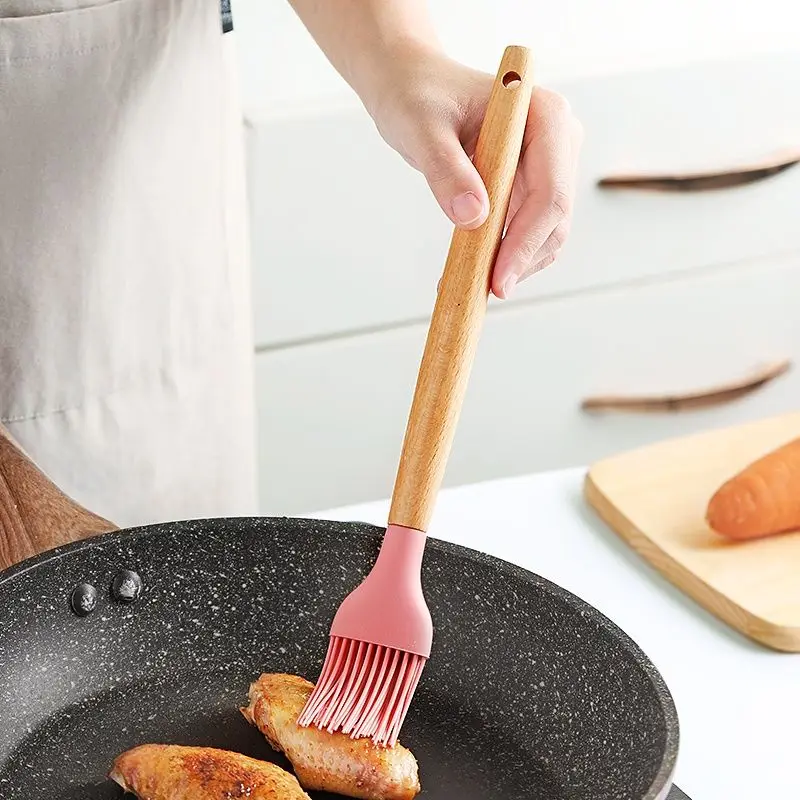 Silicone BBQ Oil Brush DIY Cake Bread Pastry Butter Baking Kitchen Gadgets Portable Barbecue Cooking Tools Grilling Accessories