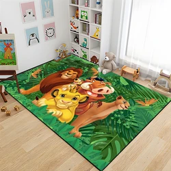 Disney The Lion King Pattern 3D Large Area tappeti per bambini per la casa Living the Baby Room tappeti per bambini divano per camera da letto zerbino tappetini