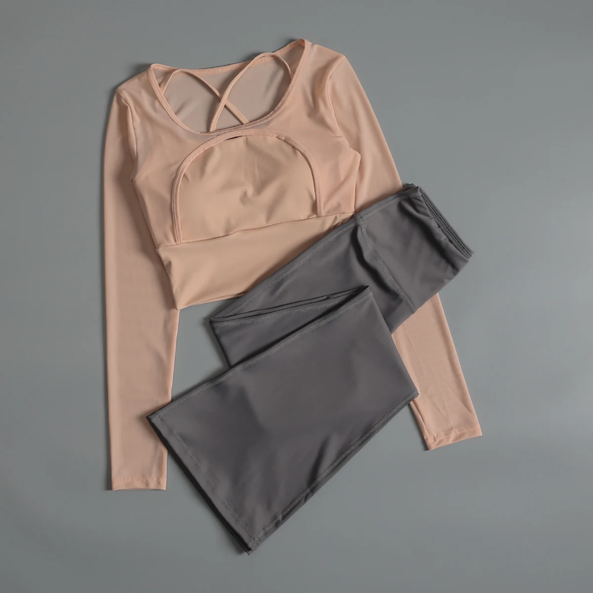

Internet celebrity fashion fitness suit for women in autumn and winter high-end Pilates training yoga suit running sports