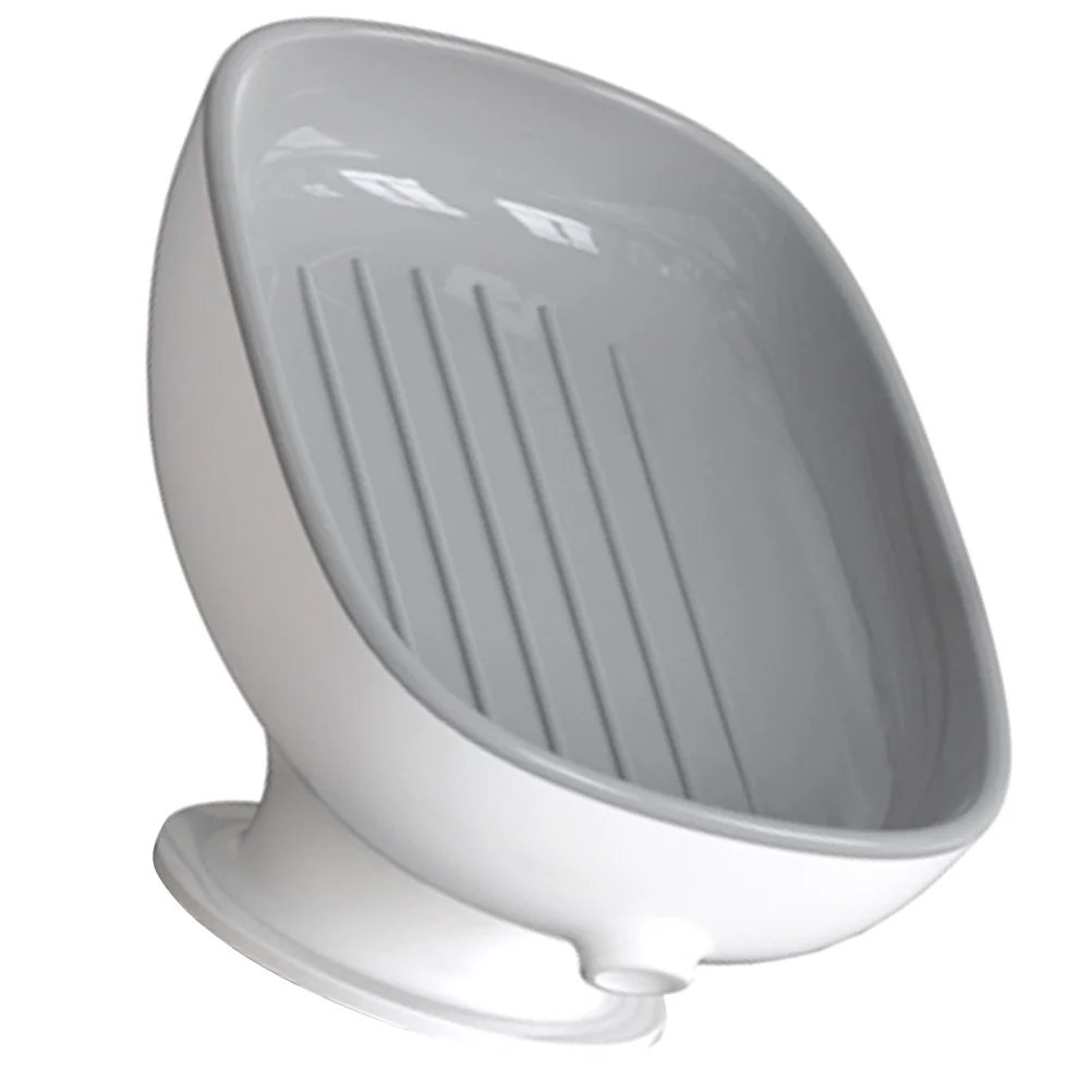 

Self-Draining Soap Holder with Suction Cup for Bathroom Kitchen Sink Countertop Bar Soap Dish Storage Tray Organzier